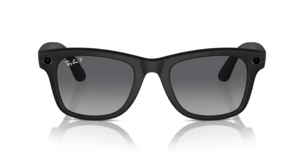 Ray-Ban Очки с камерой Meta Wayfarer RW4006, черно-серый