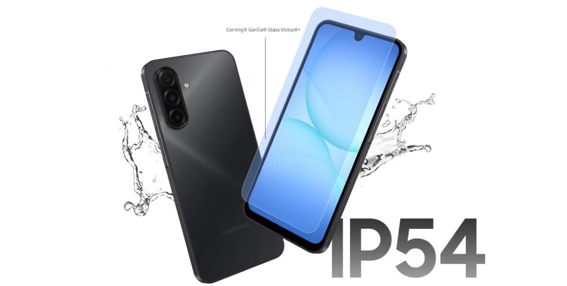 Смартфон Samsung Galaxy A17 4/128 ГБ голубой (2sim - гибридный слот) Смартфон Samsung Galaxy A17 4/128 ГБ голубой (2sim - гибридный слот) - 1