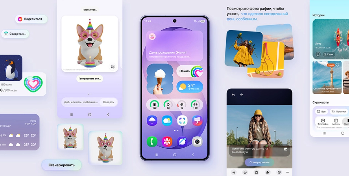 Смартфон Samsung Galaxy S26 Plus 12/256 ГБ белый (2sim + eSim) Смартфон Samsung Galaxy S26 Plus 12/256 ГБ белый (2sim + eSim) - 5